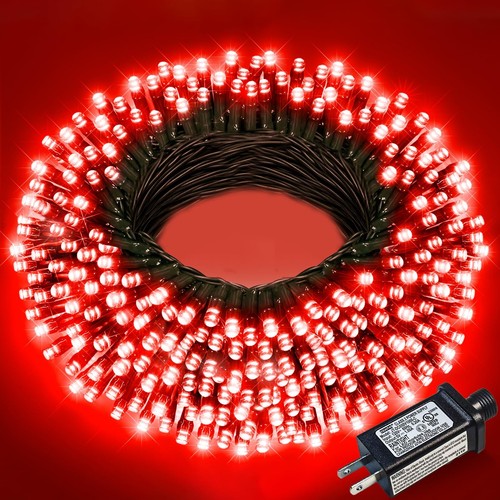 Red christmas lights outdoor - christmas,