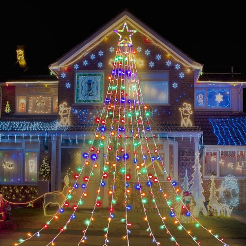 Outdoor christmas star string - christmas,