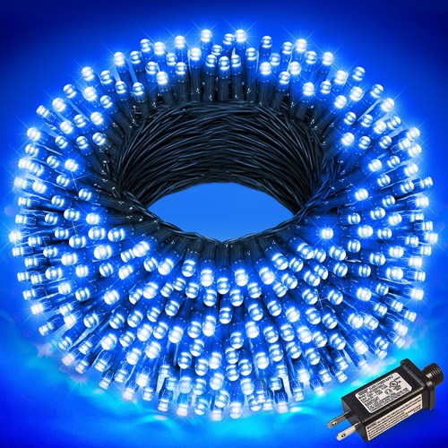 Nielfoi blue christmas lights - christmas,