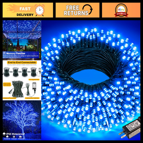 100ft blue led christmas - blue,